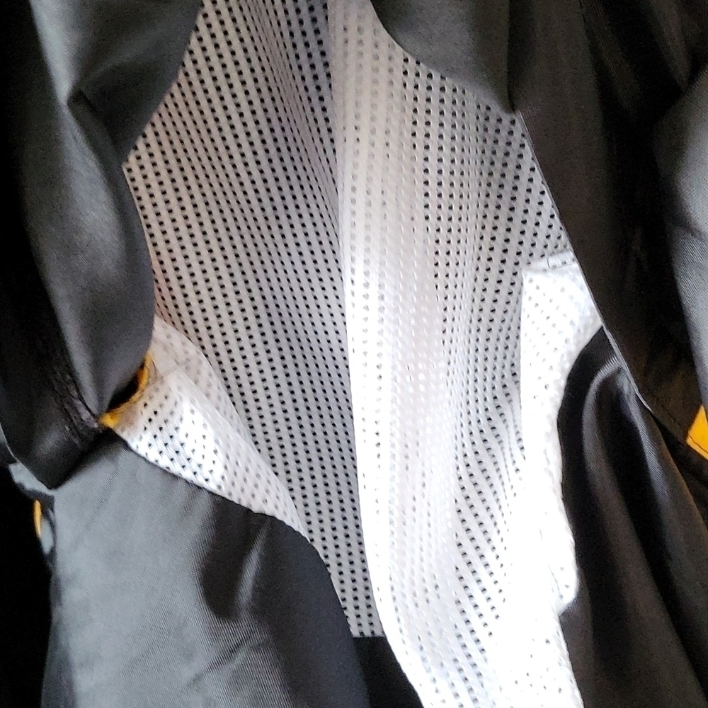 Birdie by Richard A. Leslie black and yellow half zip pullover - Picture 3 of 11